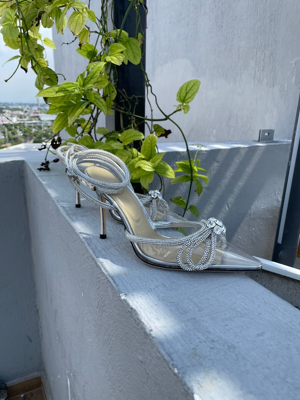 Zapatillas trasparente